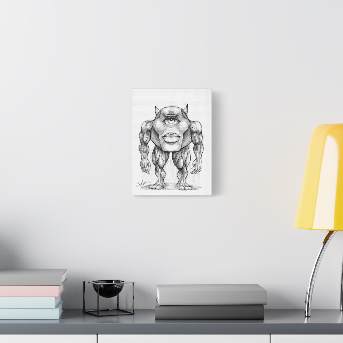 Canvas Print - Buff Mike Wazowski Meme Art