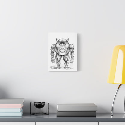 Canvas Print - Buff Mike Wazowski Meme Art