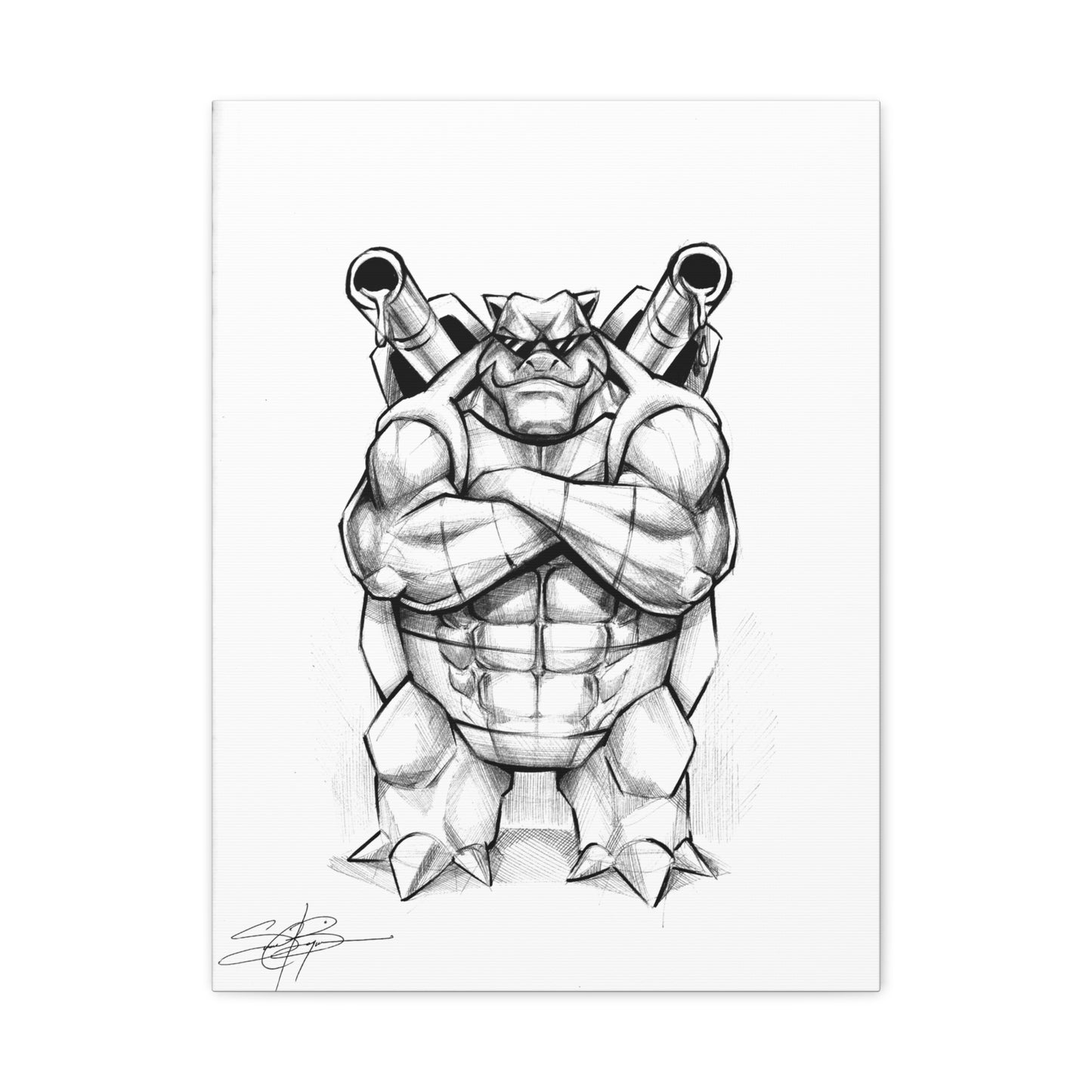 Canvas Print- Muscular Tortoise