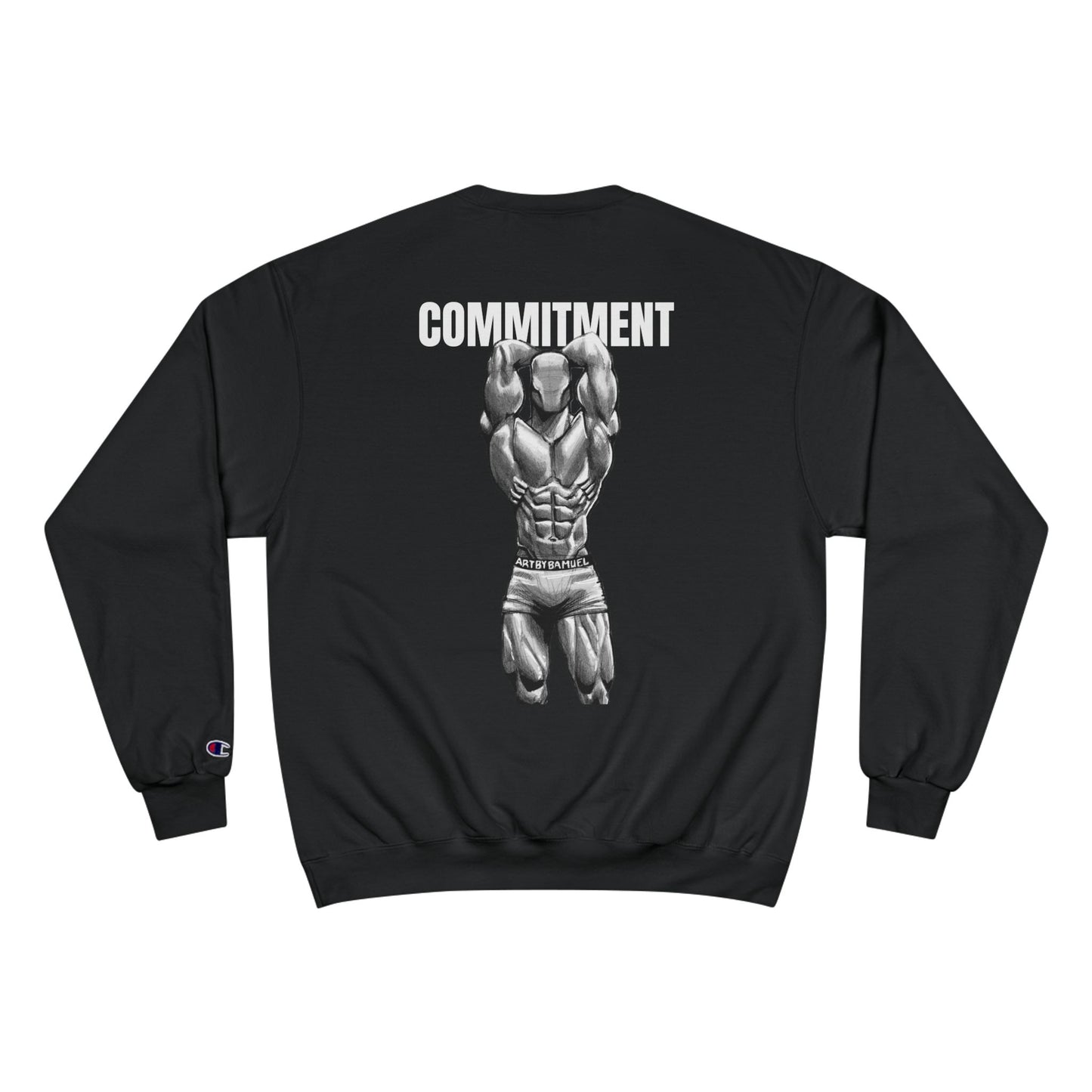 Motivational Fitness Sweatshirt - 'Discipline' & 'Commitment'