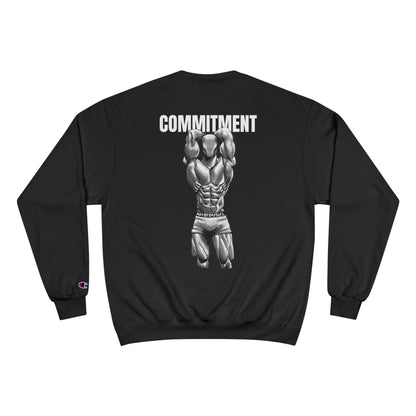 Motivational Fitness Sweatshirt - 'Discipline' & 'Commitment'