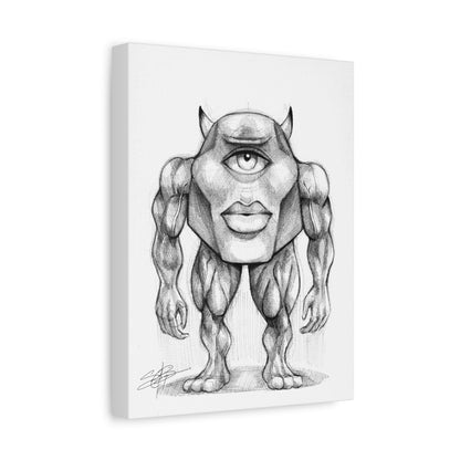 Canvas Print - Buff Mike Wazowski Meme Art