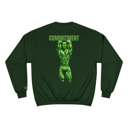 Motivational Fitness Sweatshirt - 'Discipline' & 'Commitment'