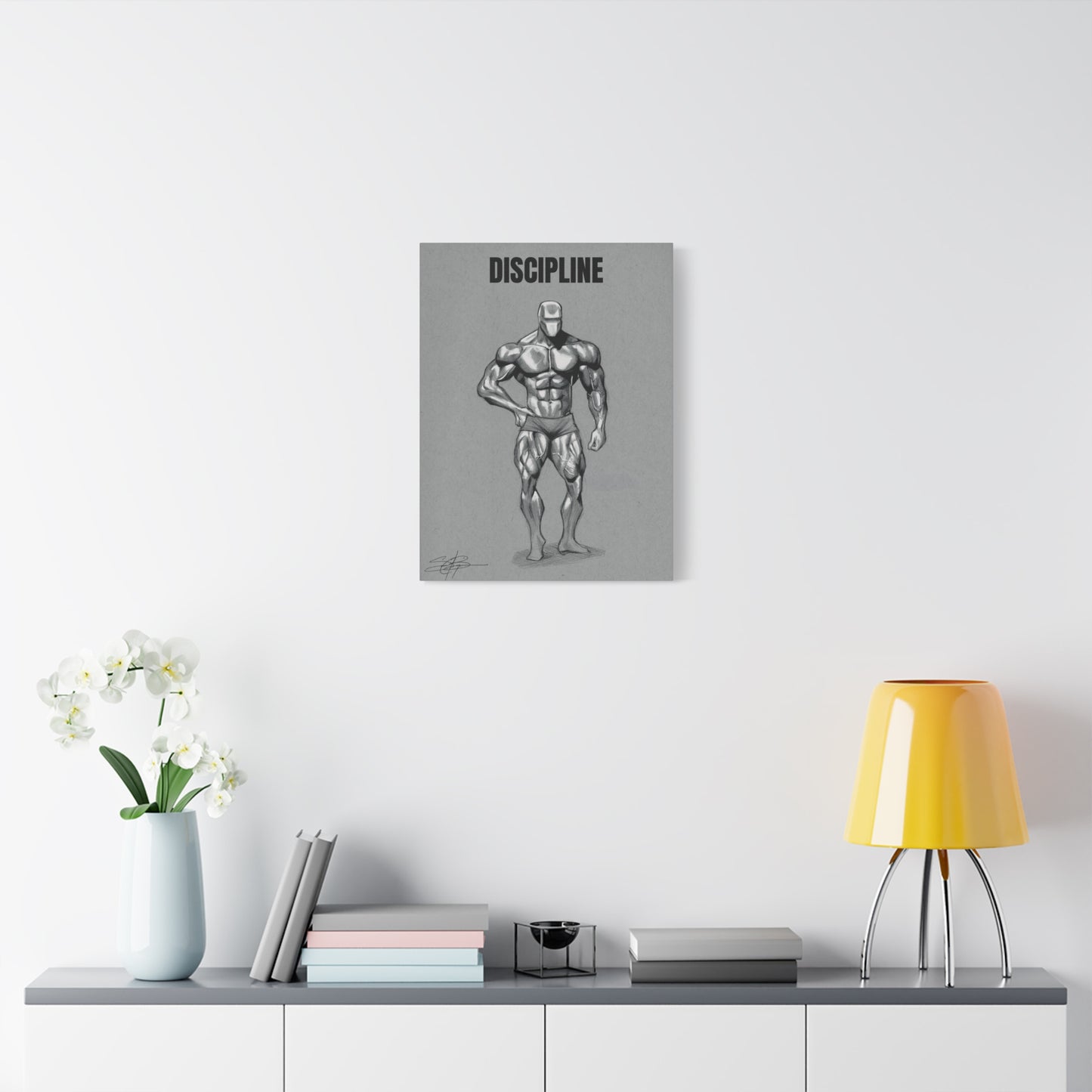 Canvas Print- "Discipline" Motivating Gym Print