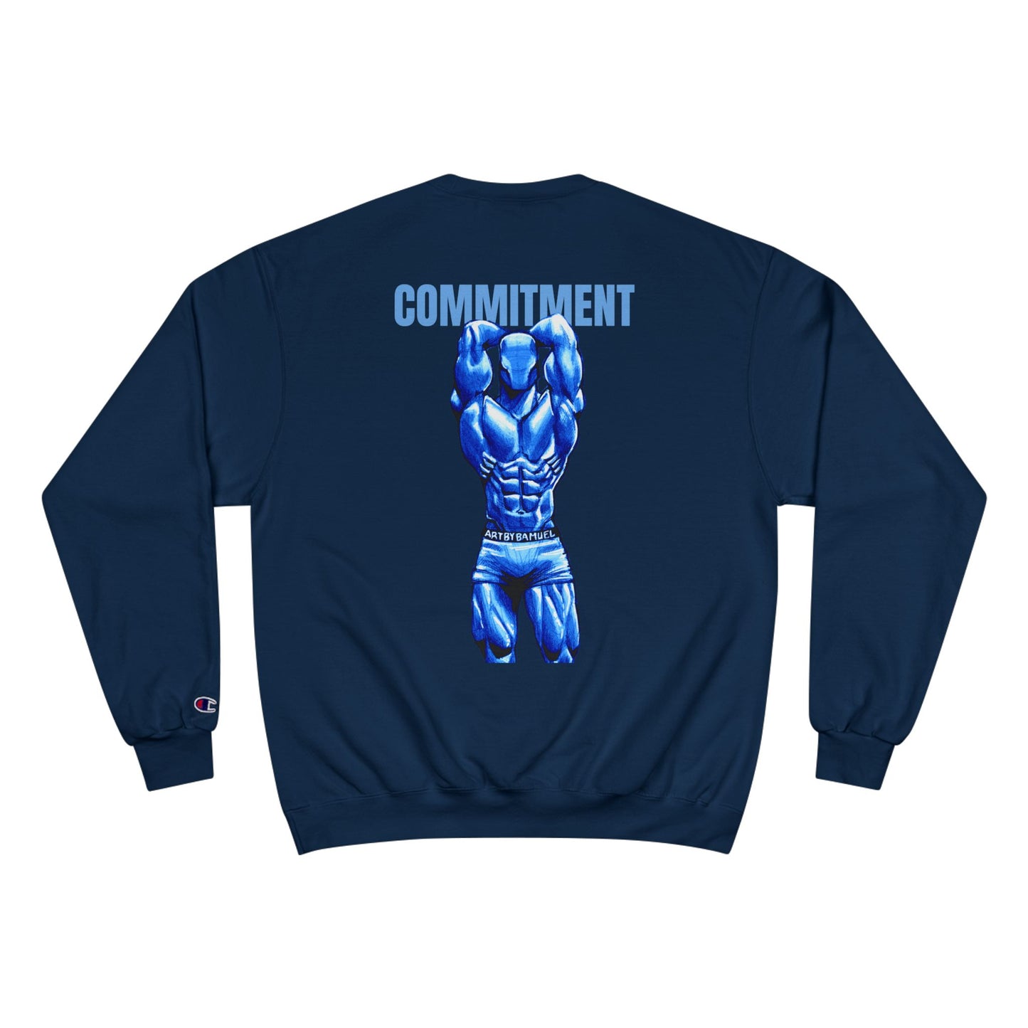 Motivational Fitness Sweatshirt - 'Discipline' & 'Commitment'