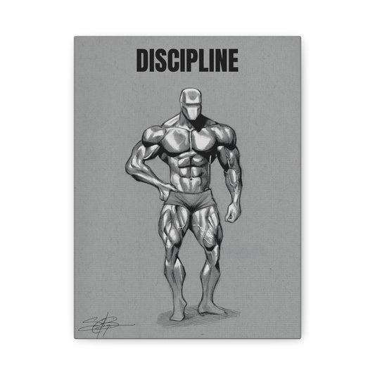 Canvas Print- "Discipline" Motivating Gym Print