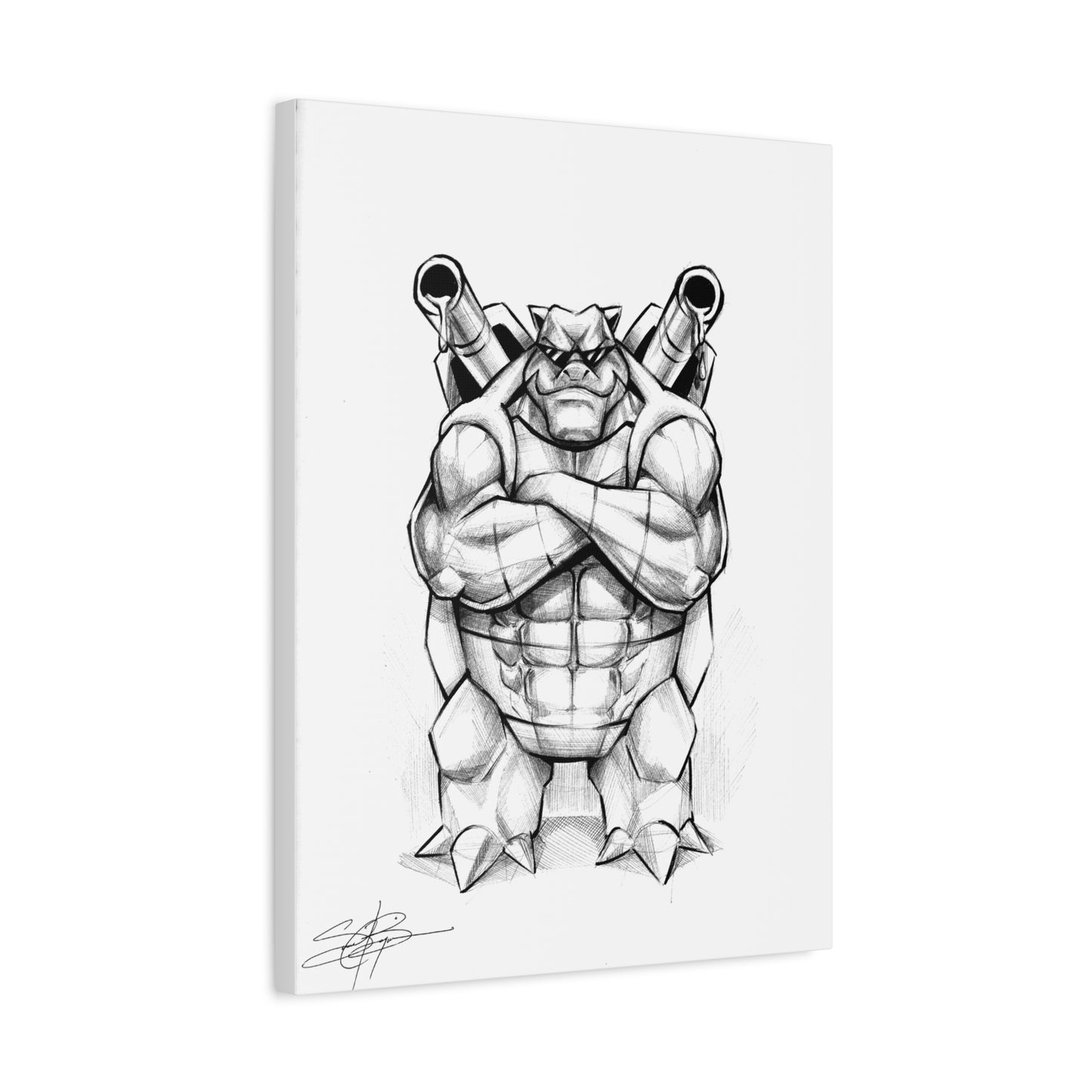 Canvas Print- Muscular Tortoise