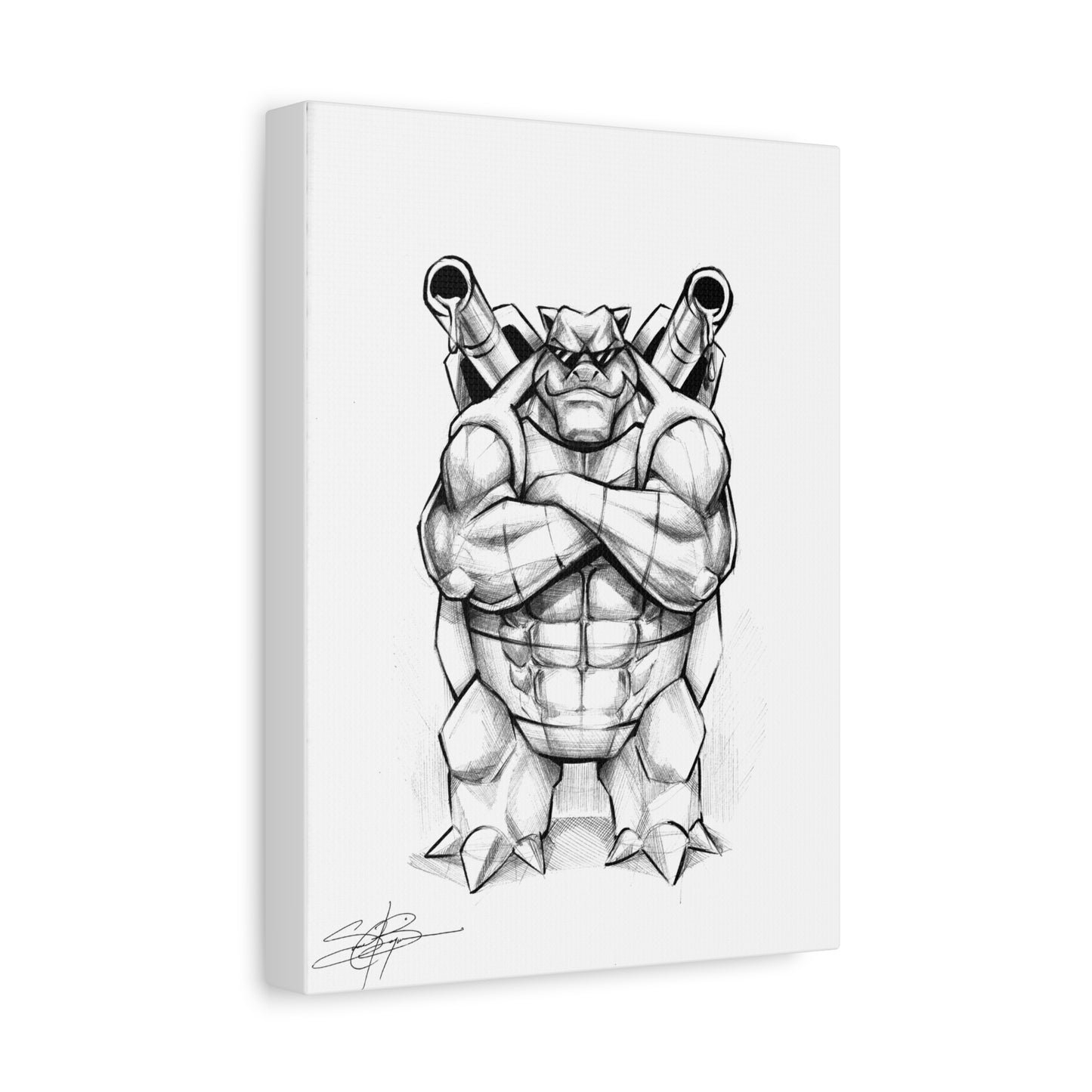 Canvas Print- Muscular Tortoise