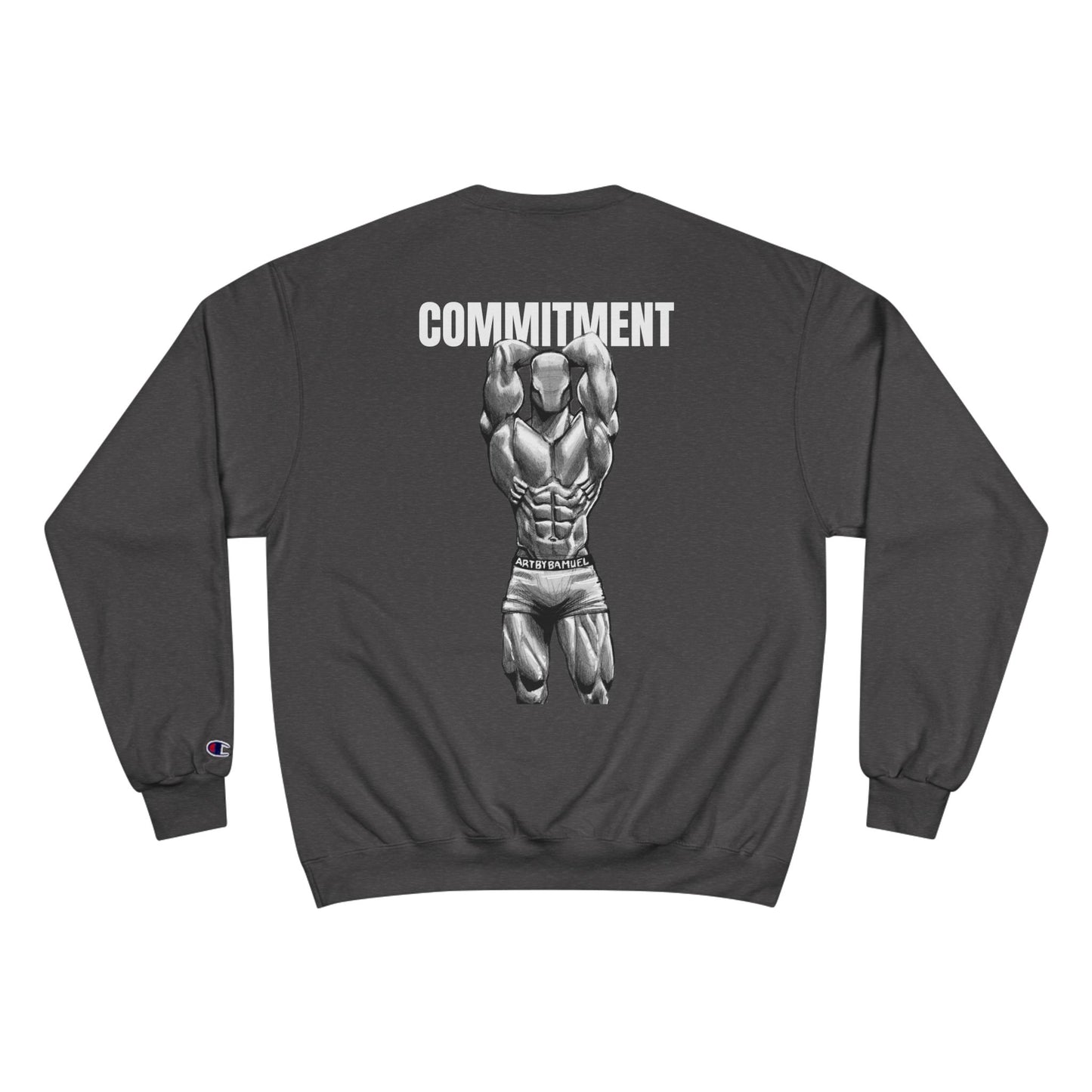 Motivational Fitness Sweatshirt - 'Discipline' & 'Commitment'