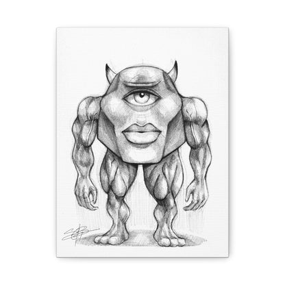 Canvas Print - Buff Mike Wazowski Meme Art