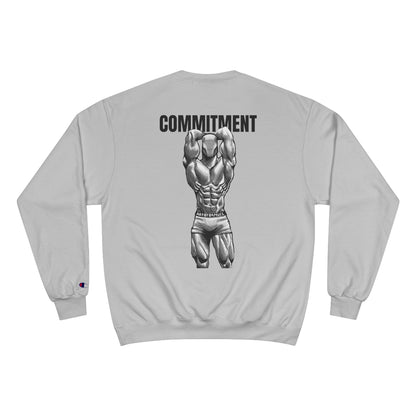 Motivational Fitness Sweatshirt - 'Discipline' & 'Commitment'