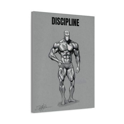 Canvas Print- "Discipline" Motivating Gym Print